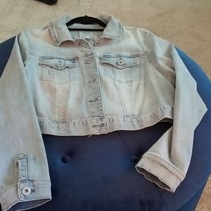 Torrid cropped denim jacket